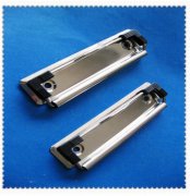 100mm带胶角板夹环保电镀A4板夹文具五金夹菜谱夹