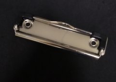 100mm带胶角板夹环保电镀A4板夹文具五金夹菜谱夹