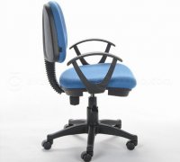 布艺职员椅 (天蓝) SH321C 专业办公家具